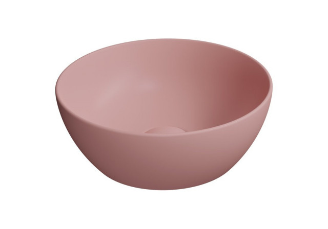 GSI PURA keramické umývátko na desku, průměr 32cm, blush mat