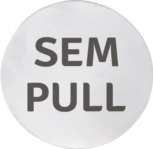 Sapho Cedule SEM/PULL, Ø 75mm, nerez mat