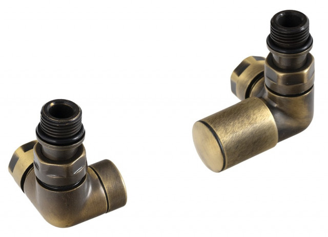 Sapho CORNER SIMPLY připojovací sada ventilů triaxiální, pravé provedení, bronz