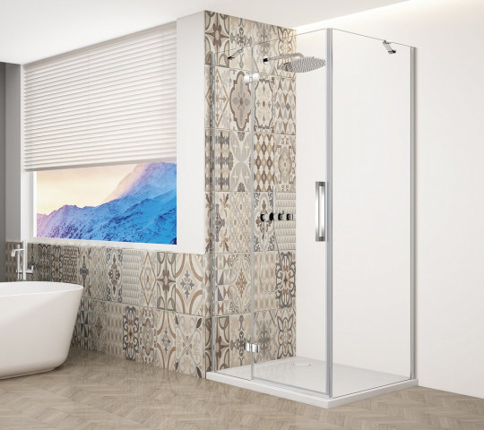 Gelco TRINITY CHROME obdélníkový sprchový kout 1200x1000mm, čiré sklo, levé